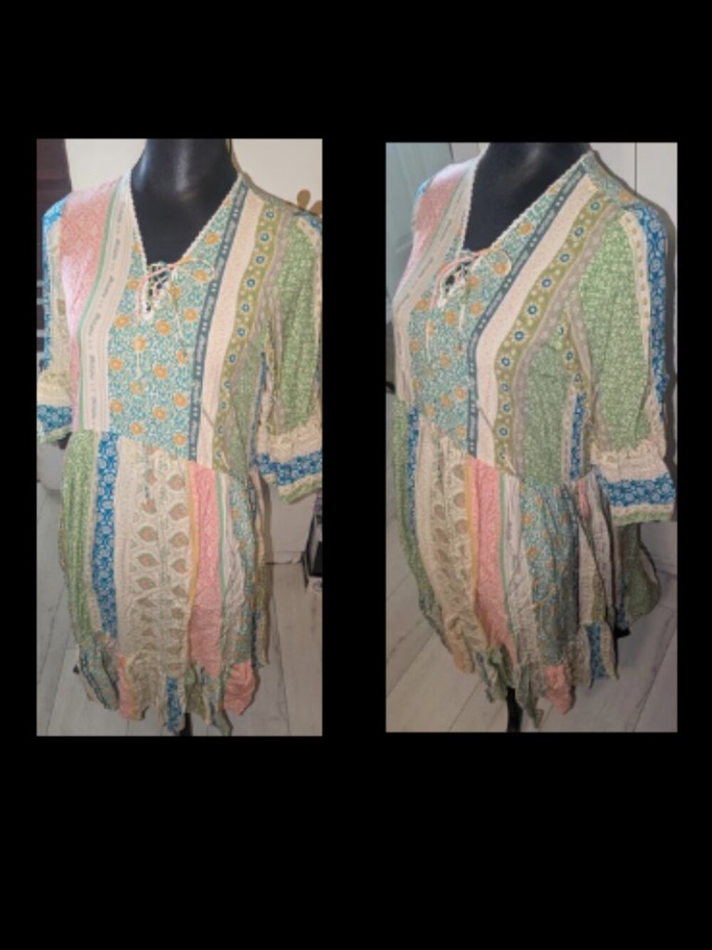 Sweet Salt Hippie Boho Midi Dress Womens Size M